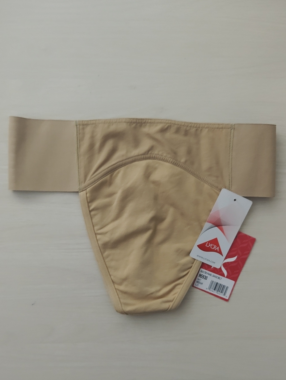 Capezio Men's Quilted Cotton Panel Thong Dance Belt, Medium